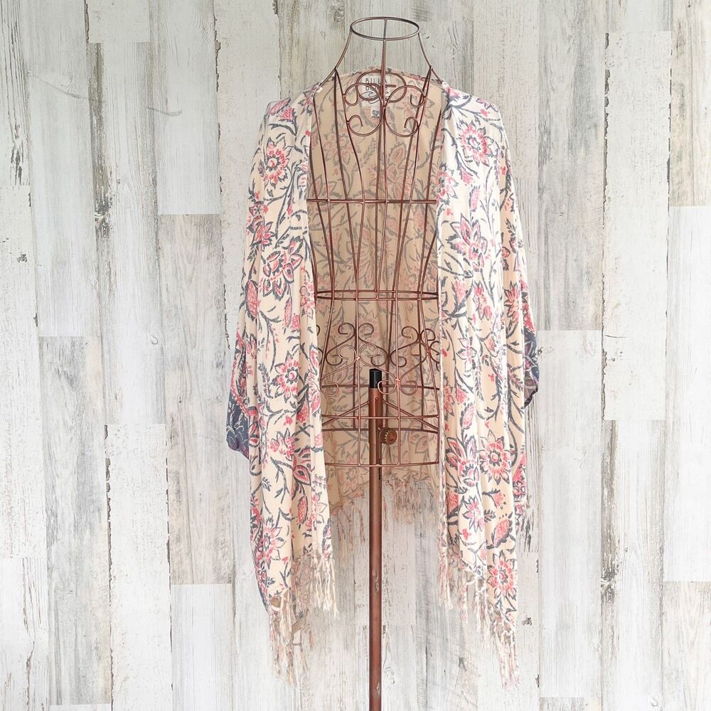 Billabong Boho Kimono Top Swim Suit Cover-Up Beach Cruise Festival Vacation S